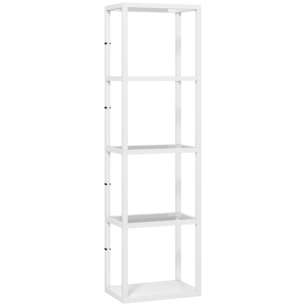 Four-Shelf Floor Lamp - White