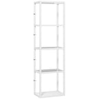 Four-Shelf Floor Lamp - White