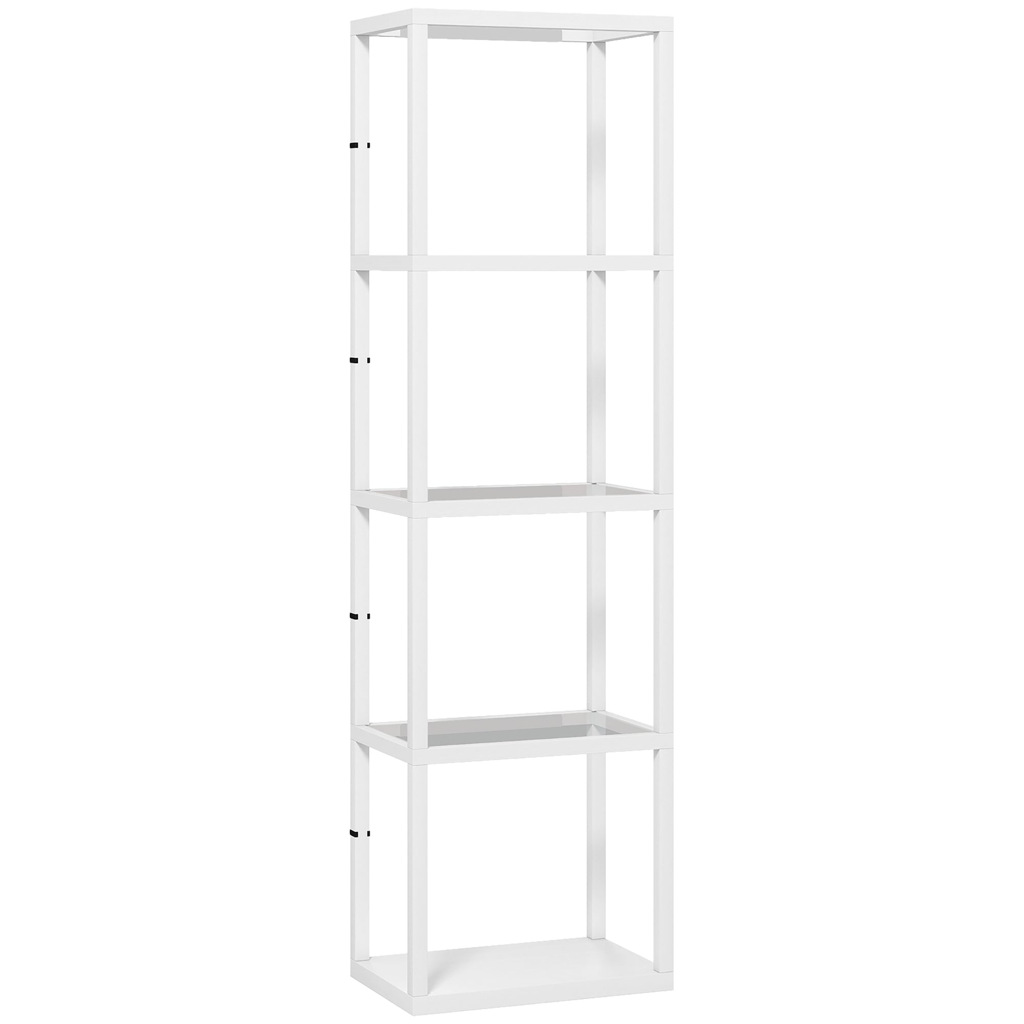 Four-Shelf Floor Lamp - White