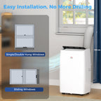 Portable Air Conditioner 12000 BTU BTU, 4-in-1 Air Conditioning Unit, Dehumidifier, Cooling, Fan, Child Lock, 40m²