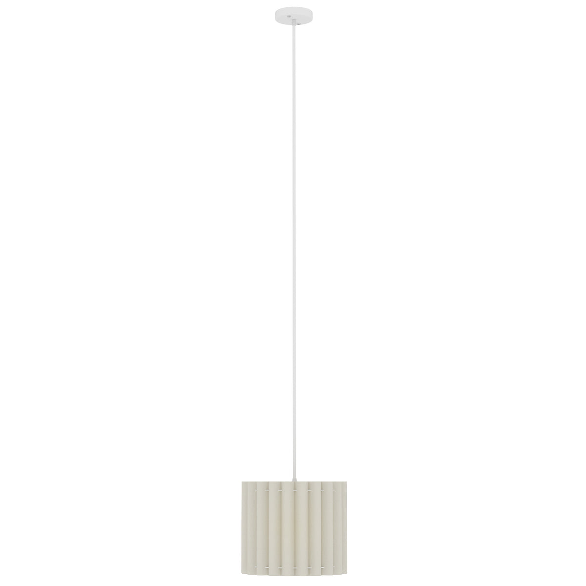 Linen Pendant Light, Bedside Ceiling Lamps with E27 Bulb, Modern Hanging Lights for Living Room, Bedroom, Kitchen, Hallway, White