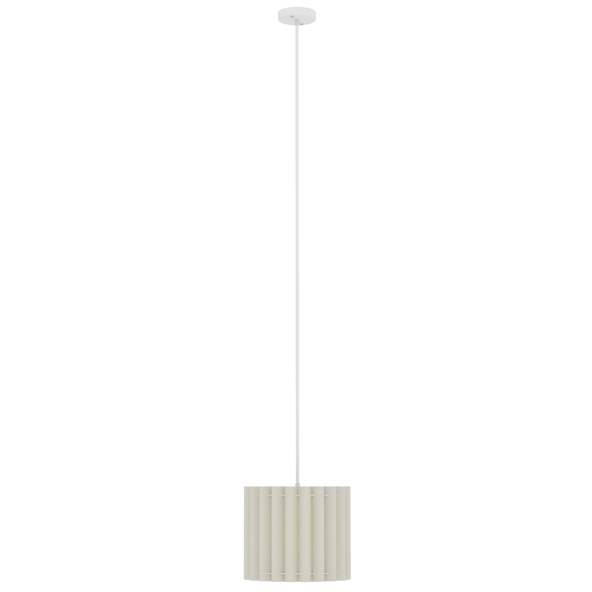 Linen Pendant Light, Bedside Ceiling Lamps with E27 Bulb, Modern Hanging Lights for Living Room, Bedroom, Kitchen, Hallway, White