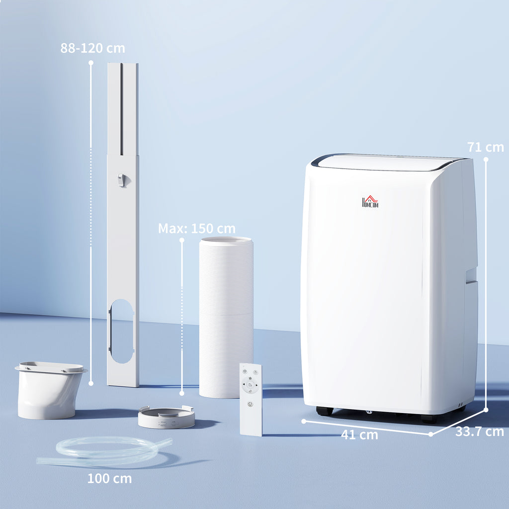 14,000 BTU Mobile Air Conditioner, with LED Screen - White