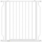 PawHut Extra Wide Dog Gate, with Door Pressure, for Doorways, Hallways, Staircases - White