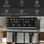 8.5L Dual Basket Air Fryer, with Sync and Multi-Menu Cooking