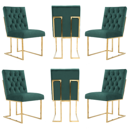 Siena Tufted Velvet Dining Chair