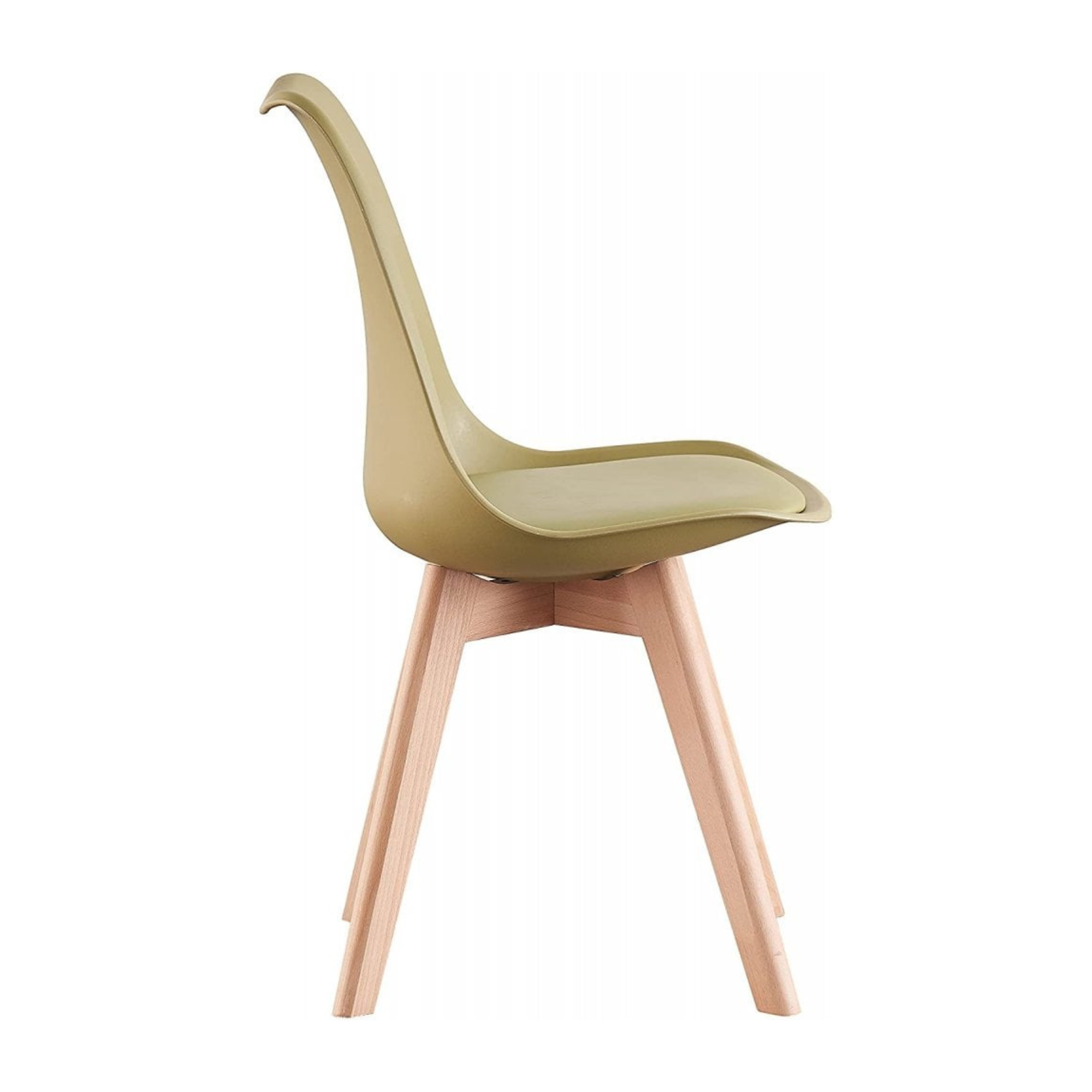 5PCs Dining Set - White Halo Dining Table & Set of 4 Lorenzo Tulip Dining Chairs