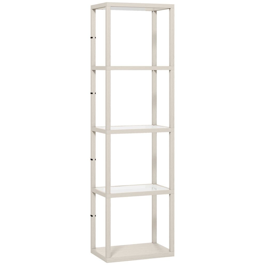 Four-Shelf Floor Lamp - Bleached Oak