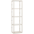 Four-Shelf Floor Lamp - Bleached Oak