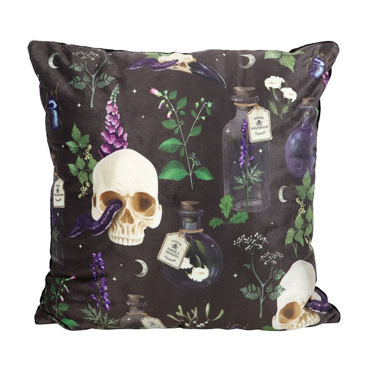 35cm Square Venom & Vines Print Cushion