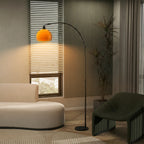 Floor Lamp for Living Room, Modern Standing Lamp with Shade & Foot Switch for Bedroom, Office, Black