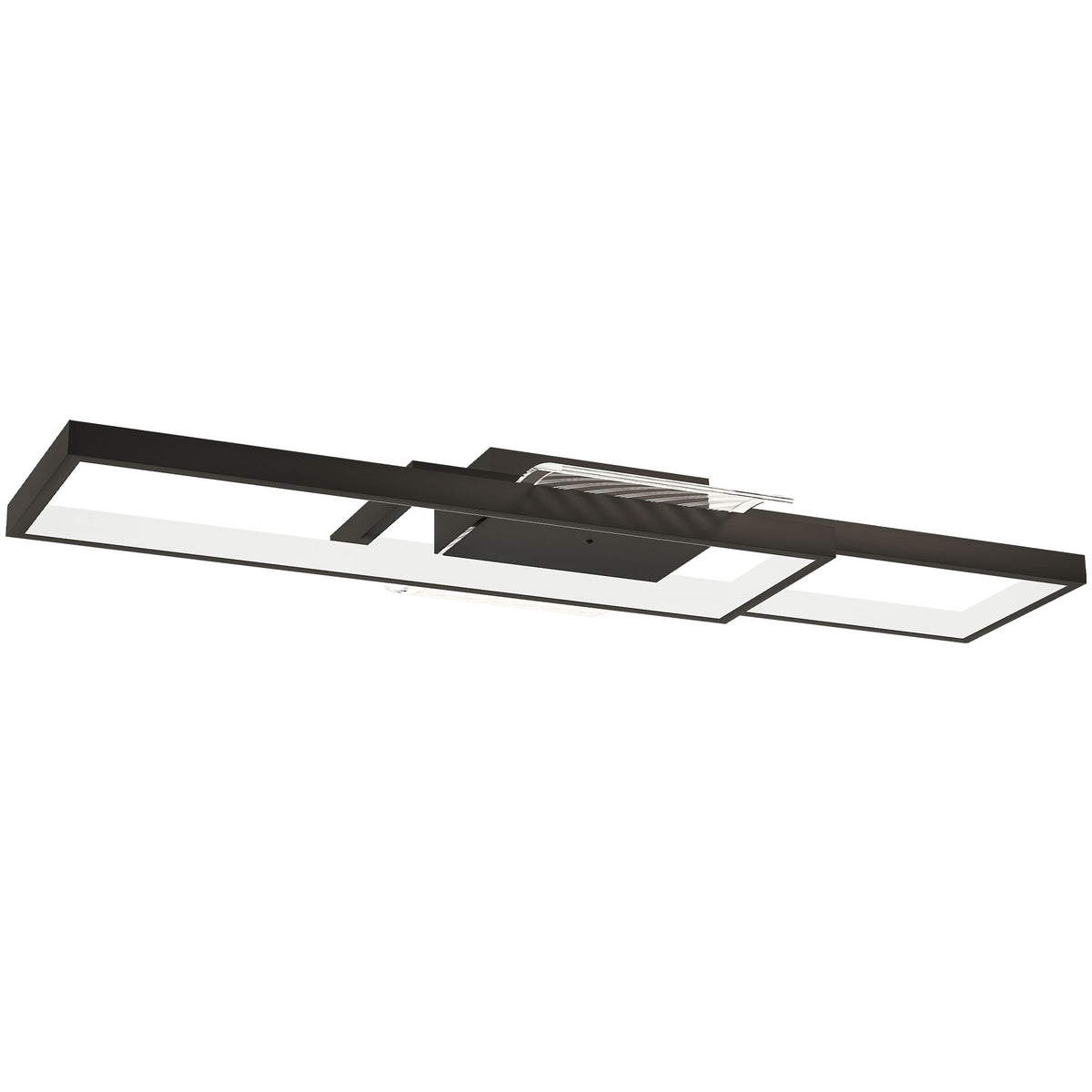 LED Ceiling Light, Modern Dimmable Ceiling Light with Wall Switch & Remote Control, Flush Mount Fixture Lamp with 3000-6000K Colour Temperatures for Living Room, Bedroom, Black