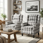 HOMCOM 160° Reclining Armchair, with Footrest - Grey and White
