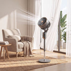 20 dB Silent Standing Fan for Bedroom, 46" Pedestal Fan with Remote, 85° Oscillating, 8 Speeds