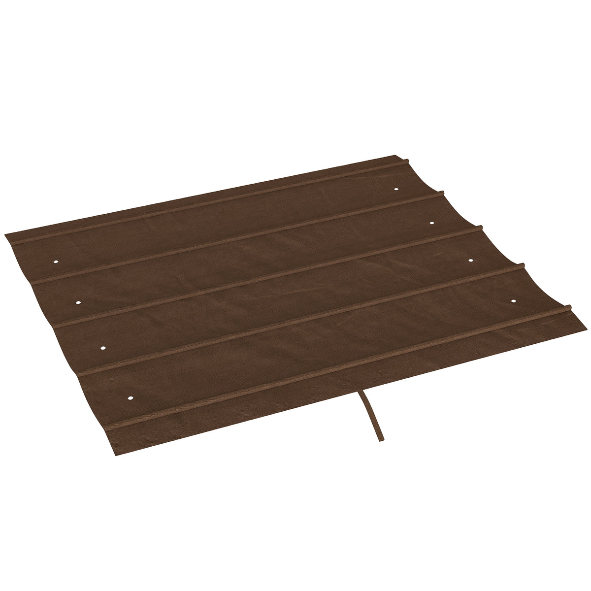 Outsunny Pergola Cover Roof, 2.86 x 2.45 m Retractable Sun Shade Top for 3 x 2m Pergola Frame, UV30+ Protected, Coffee