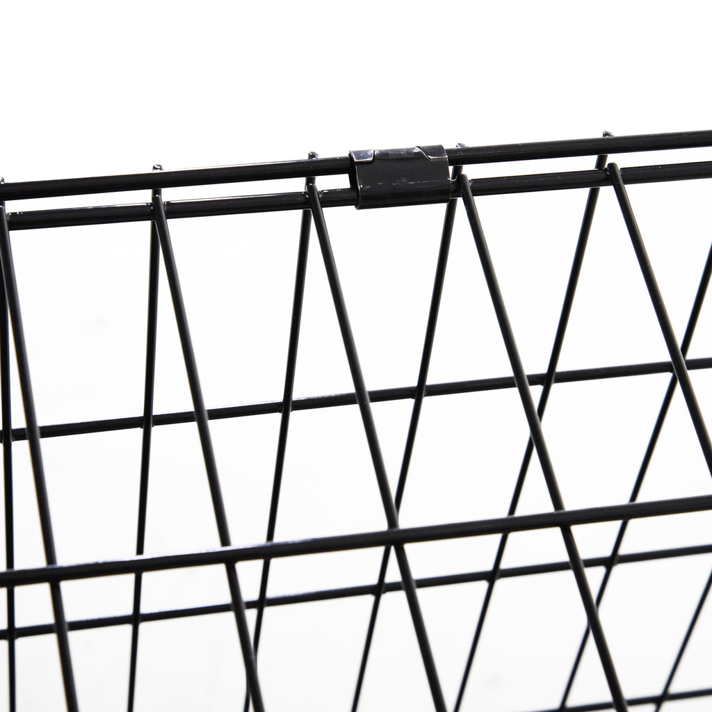Pawhut Trapeze Collapsible Dog Pet Travel Box Cage Removable Tray 93 x 58 x 65cm