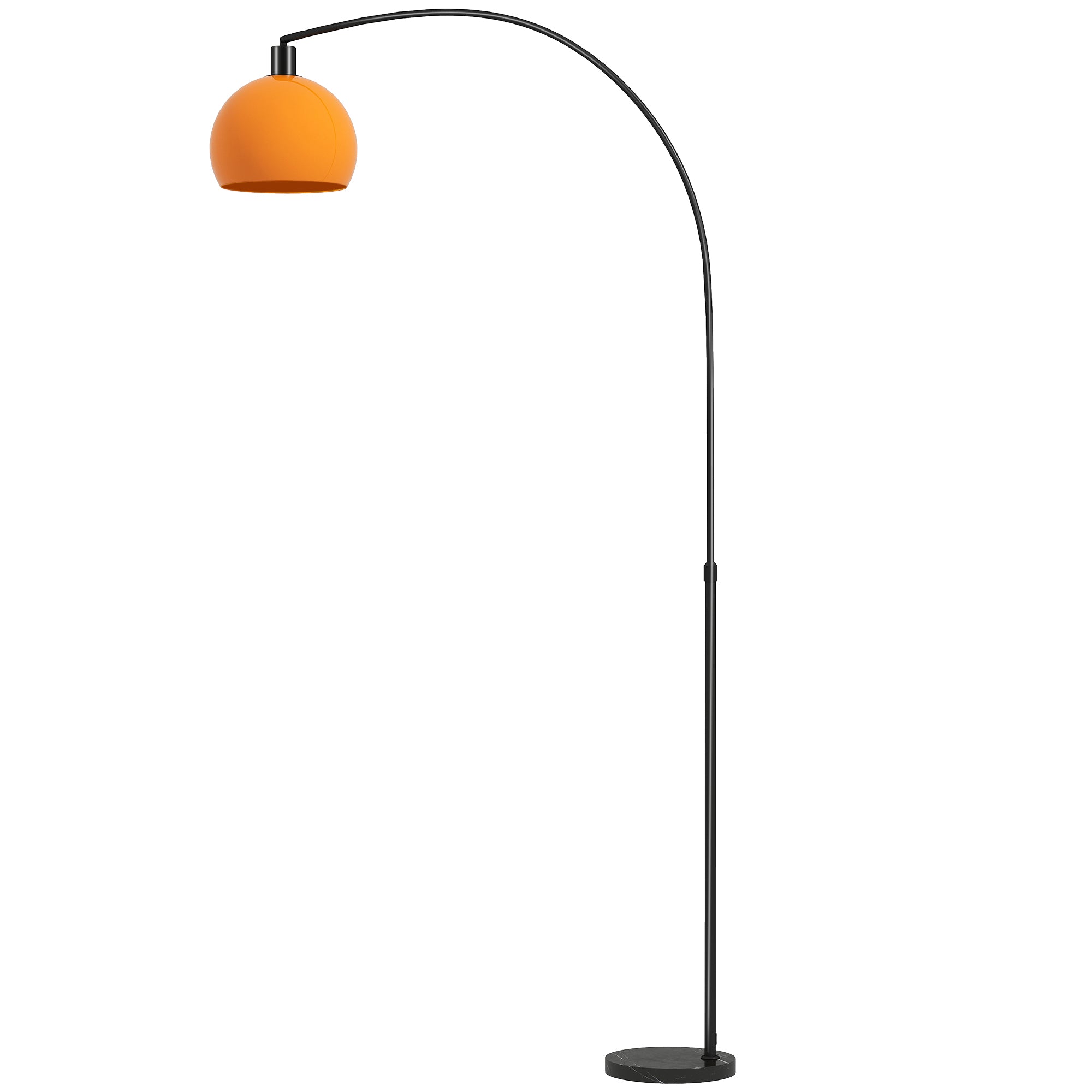 Floor Lamp for Living Room, Modern Standing Lamp with Shade & Foot Switch for Bedroom, Office, Black