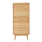 Wright Oak Tallboy Chest of 5 Drawers