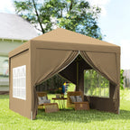 Outsunny 3 x 3(m) Pop Up Gazebo - Khaki