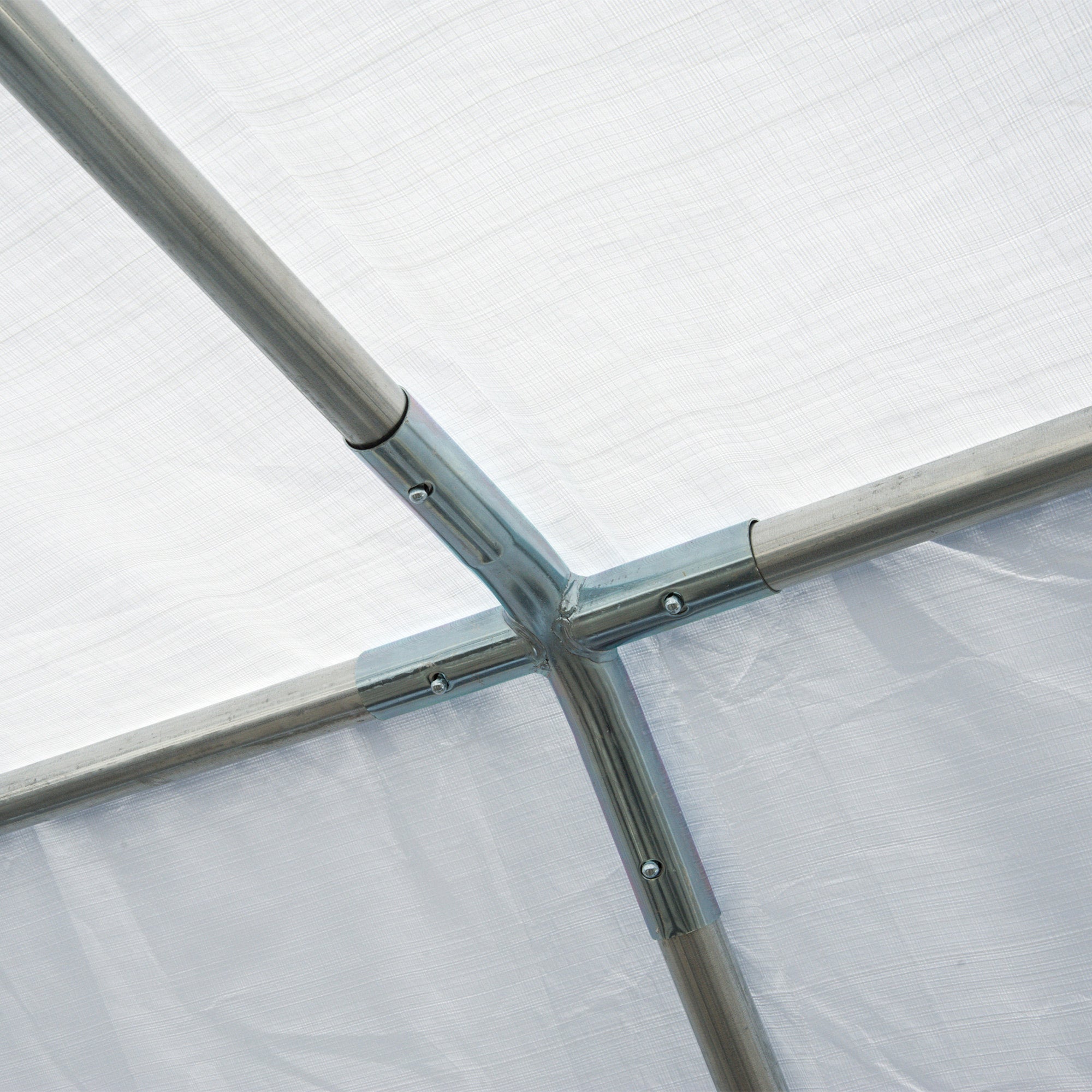 Outsunny 8m x 4m Garden Gazebo Marquee Wedding Shelter Level 4 Wind Protection, White