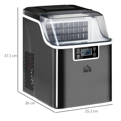 3.2L Compact Ice Machine, with LCD Screen and Accessories - Black