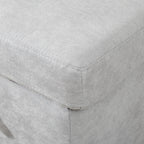 HOMCOM Pull Out Sofa Bed with Storage - Light Grey