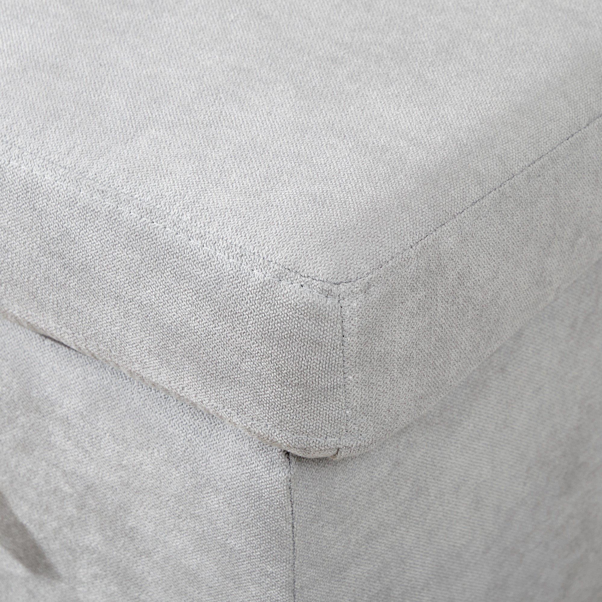 HOMCOM Pull Out Sofa Bed with Storage - Light Grey