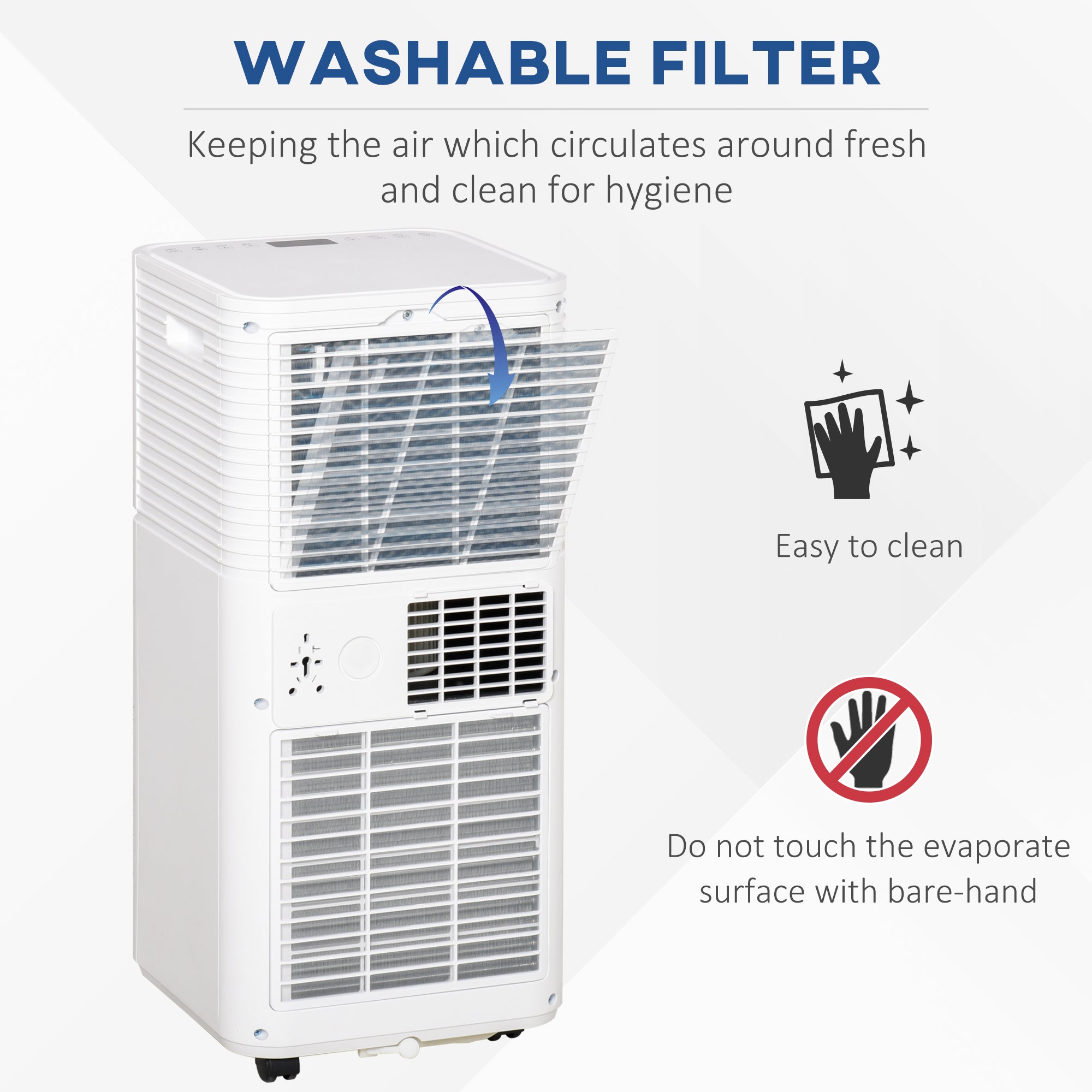 9000 BTU Portable Air Conditioner for Cooling Dehumidifier Fan, Air Conditioning Unit, with Remote, 24H Timer, Window Mount Kit, R290, A Energy Efficiency