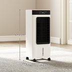 Portable Air Cooler, 3-In-1 Evaporative Air Cooler with 7 Litre Water Tank, 48° Oscillation, White
