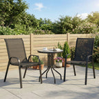Outsunny Three-Piece Outdoor Garden Set - Black