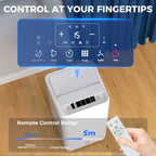 12,000 BTU 5-in-1 Mobile Air Conditioner, 35m² Radius - White