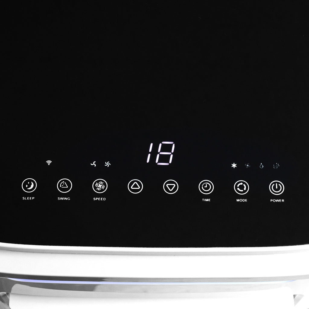 9000 BTU Portable Air Conditioner, Smart Home WiFi Compatible, 4 in 1 Air Conditioning Unit, Dehumidifier, Fan with Remote, 24H Timer, Window Venting Kit, 20m², R290, A Energy Efficiency