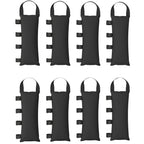 Outsunny 8 Pack Gazebo Sand Weights Bags, 40 kg 600D Heavy Duty Sand Bags Sandbags for Canopy Tent Legs, Without Sand, Black