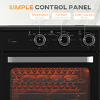 20L 90-230? Mini Convection Oven, with Air Fry Function - Black