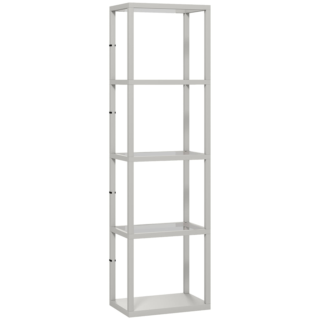 Four-Shelf Floor Lamp - Grey