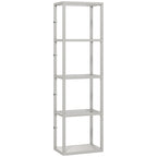 Four-Shelf Floor Lamp - Grey