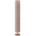 Floor Lamp, 120cm Standing Lamp with Linen Lampshade, Standard Light with Pine Wood Base for Living Room, Bedroom (Bulbs Not Included)