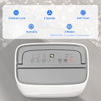 16L Multi-Mode Dehumidifier, with Wheels - White
