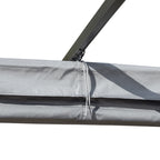 Outsunny 3 x 3(m) Metal Retractable Pergola, Garden Gazebo Metal Pergola Canopy Outdoor Sun Shade Shelter for Party BBQ, Grey