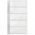 HOMCOM Chest of Drawers, 5-Drawer Storage Cabinets, Modern Dresser, Storage Drawer Unit for Bedroom