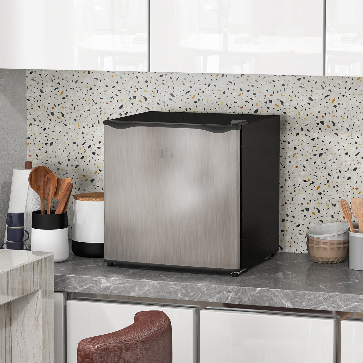 35L Mini Freezer, -24? to -14? Temperature - Silver Tone