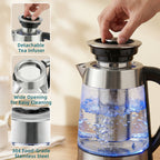 Electric Kettle, 1.7L Fast Boil 3KW Water Kettle with UK Strix Thermostat, Tea Infuser, Keep Warm Function