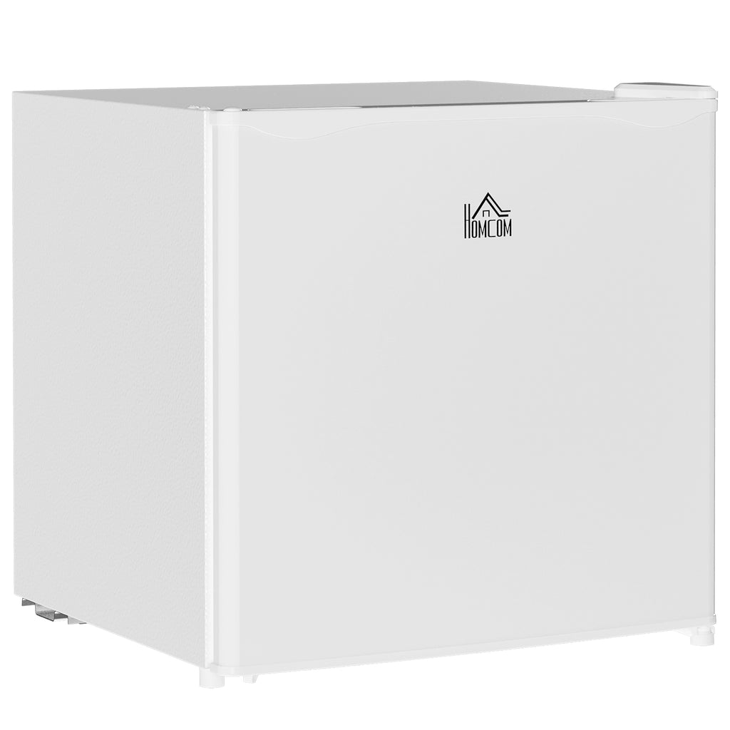 46 Litre Table Top Mini Fridge, Small Fridge with Ice Box, Reversible Door, Adjustable Temperature and Legs for Bedrooms, Home Office, Cream