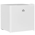 46 Litre Table Top Mini Fridge, Small Fridge with Ice Box, Reversible Door, Adjustable Temperature and Legs for Bedrooms, Home Office, Cream