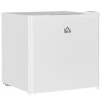 46 Litre Table Top Mini Fridge, Small Fridge with Ice Box, Reversible Door, Adjustable Temperature and Legs for Bedrooms, Home Office, Cream