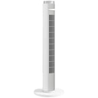 96 cm Tower Fan with WiFi App Control, Standing Floor Fan with 3 Speed 4 Modes, 12 Hour Timer and Night Light White