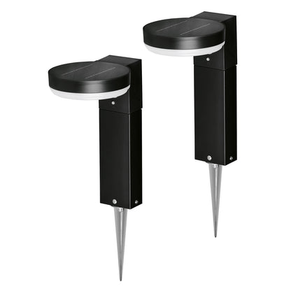 4lite Antheia Solar IP54 Die-Cast Aluminium LED Outdoor Step Light with Built in PIR Motion Sensor