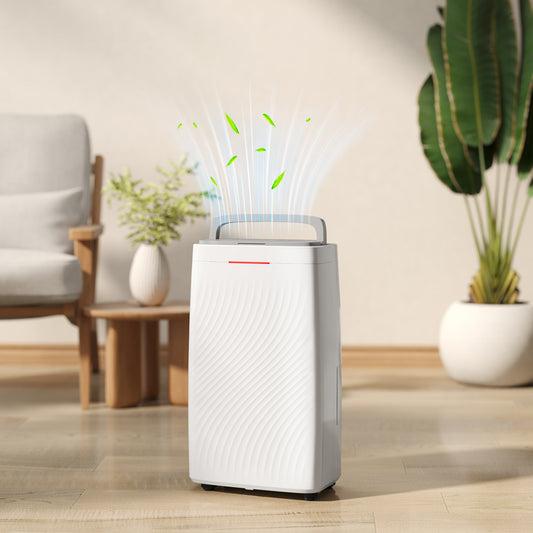 16L Multi-Mode Dehumidifier, with Wheels - White