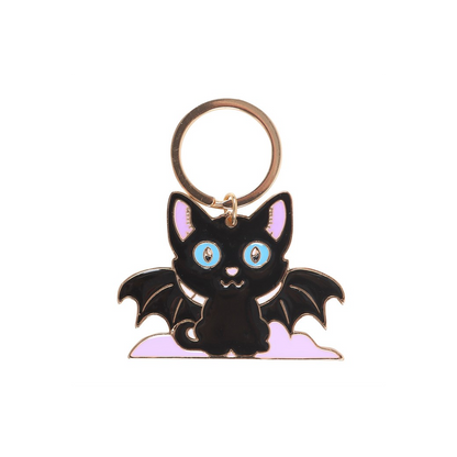 In My Witch Era Bat Cat Enamel Keyring