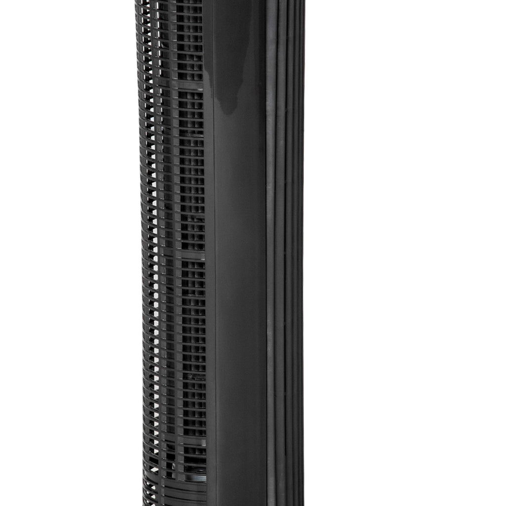Tower Fan for Bedroom, 30 inch, 6 m/s Powerful Velocity, Standing Floor Fan with 70° Oscillating and 3 Speeds for Home Office Indoor, Black